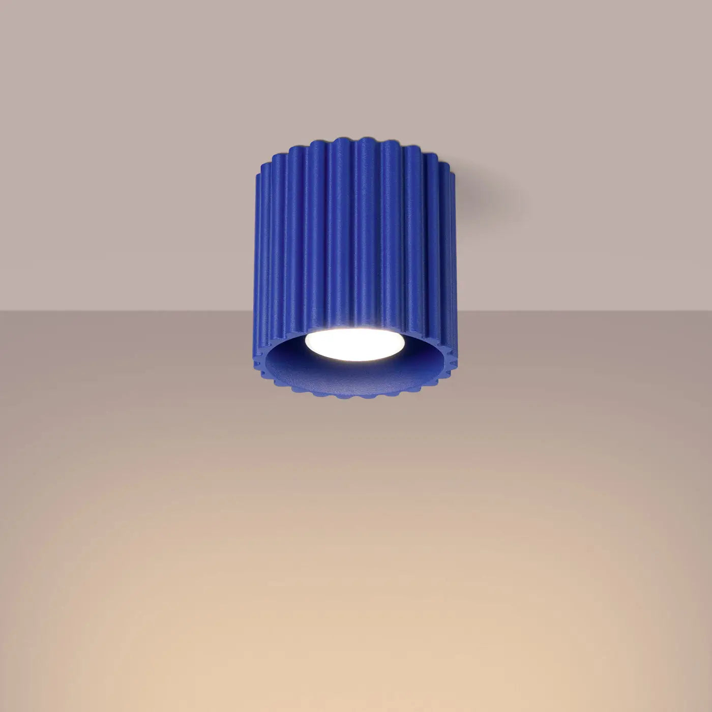Modern ultramarine blue LED ceiling light | KOFAFOS