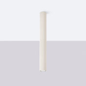 Beige aluminium scandinavian design LED ceiling light | HIKODI