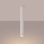 Beige aluminium scandinavian design LED ceiling light | HIKODI