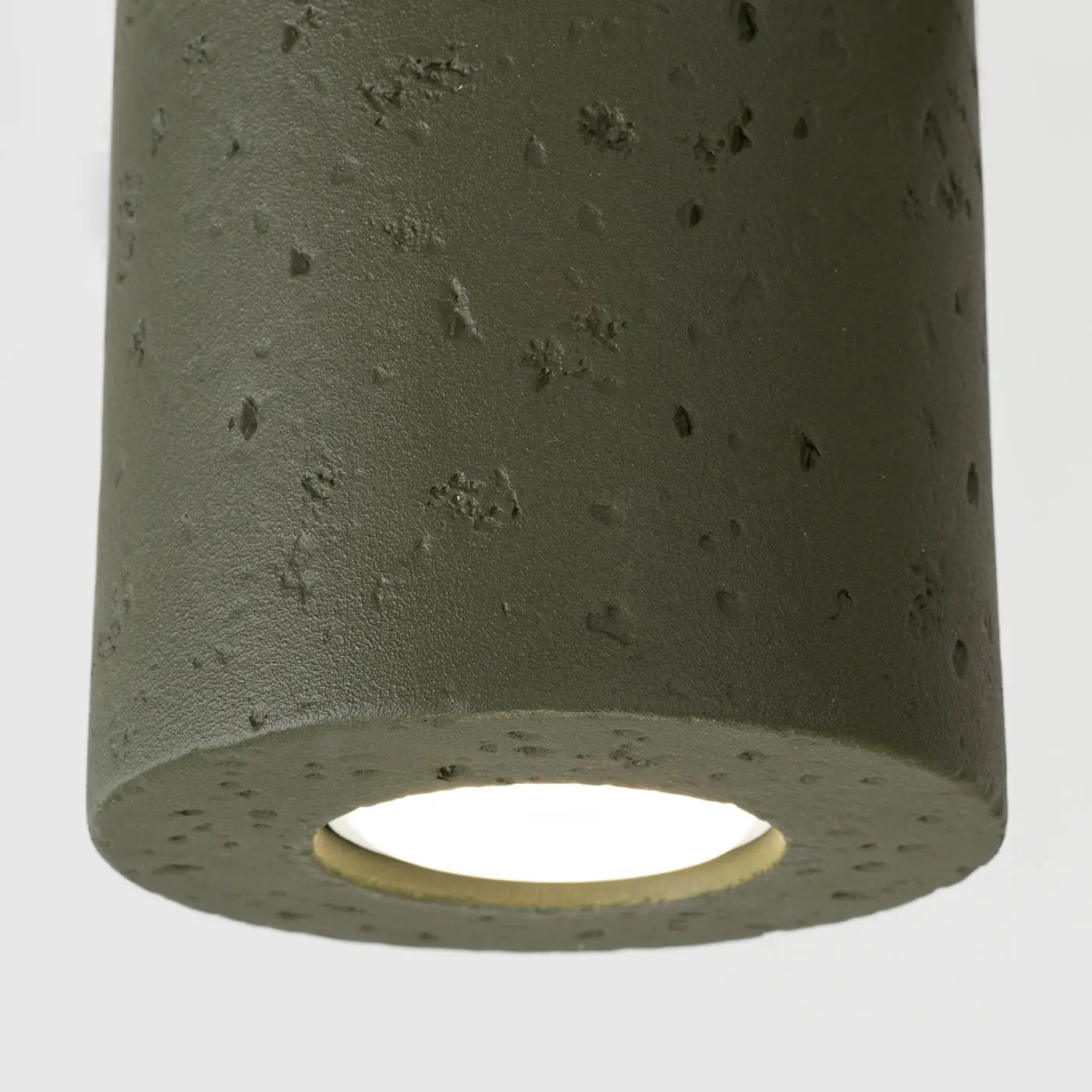 Concrete olive green minimalist LED ceiling light | TIPUL