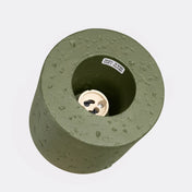 Concrete olive green minimalist LED ceiling light | TIPUL