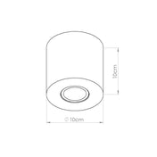 Concrete olive green minimalist LED ceiling light | TIPUL