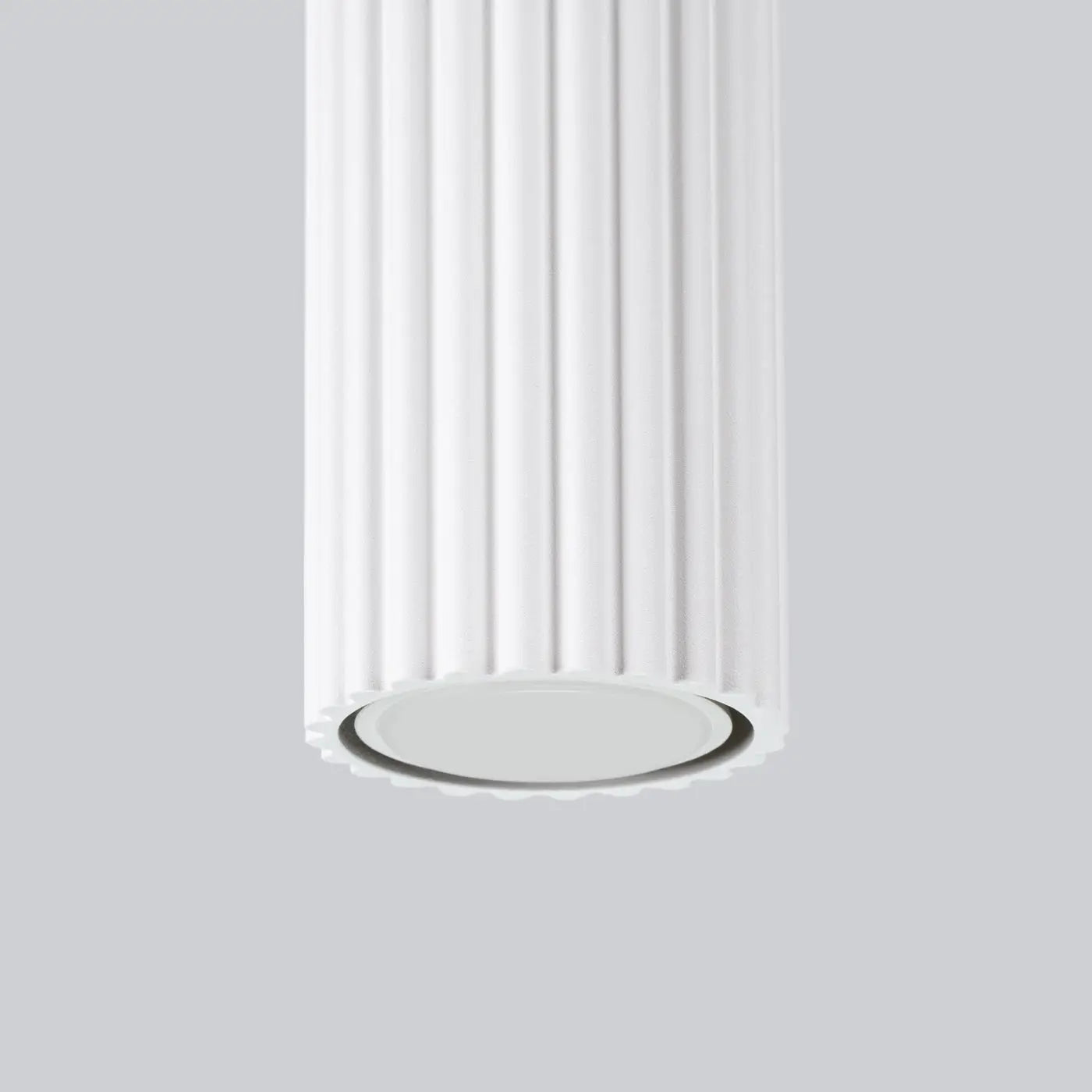 White aluminium minimalist LED ceiling light | FOLOBI
