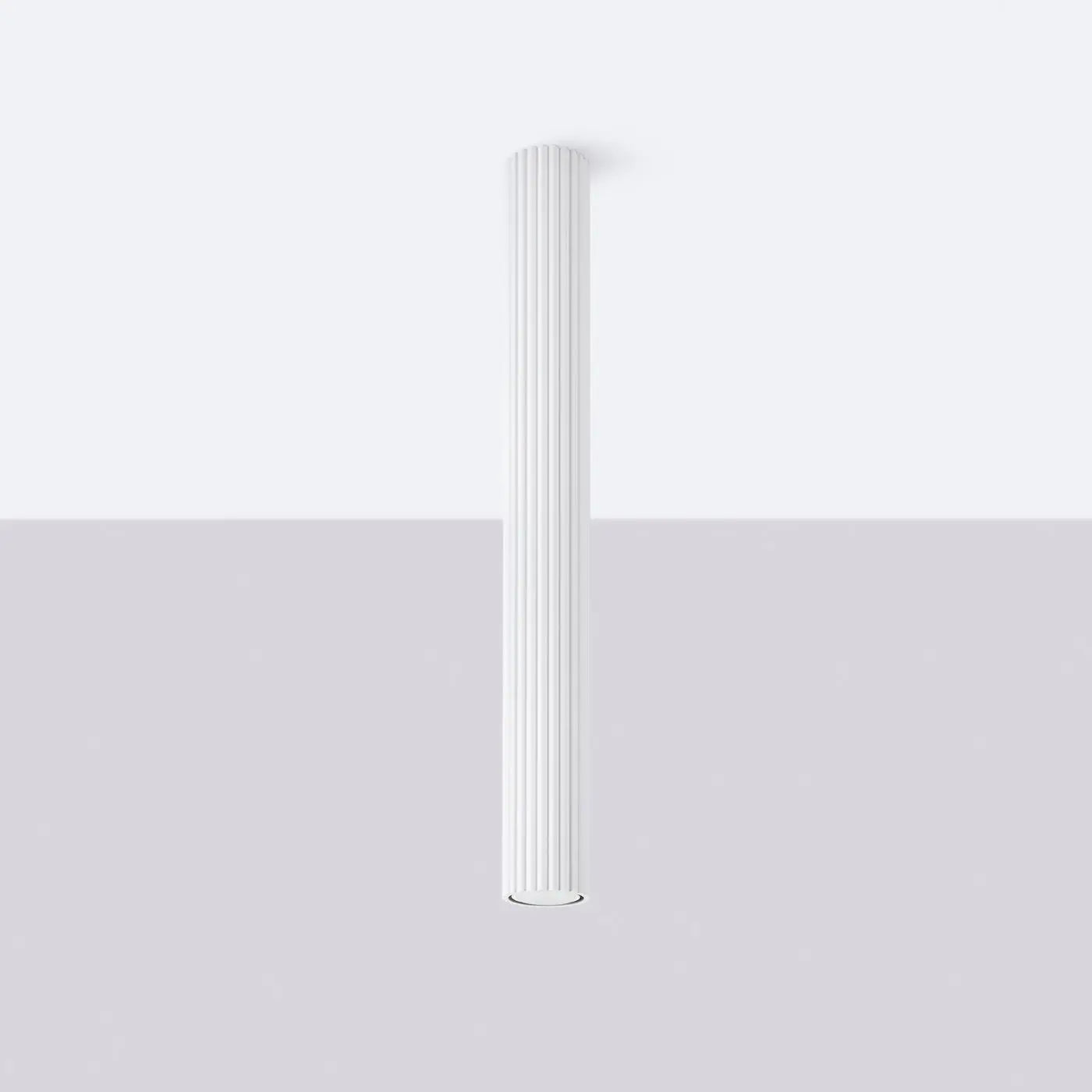 White aluminium minimalist LED ceiling light | FOLOBI