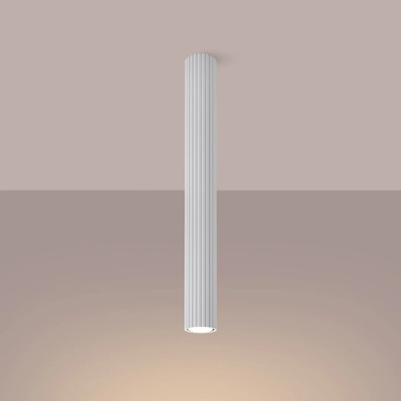 White aluminium minimalist LED ceiling light | FOLOBI