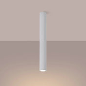 White aluminium minimalist LED ceiling light | FOLOBI