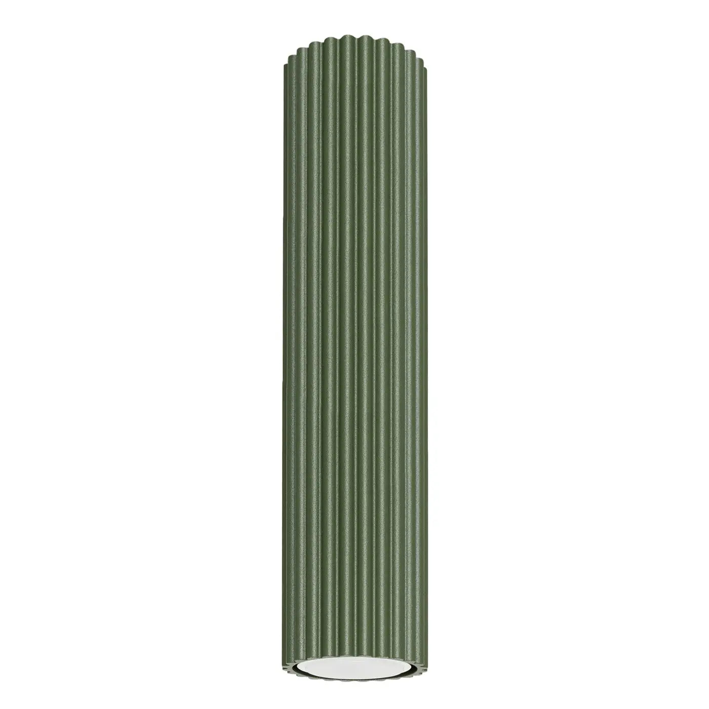 Minimalist olive green aluminium LED ceiling light | BIME