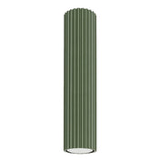Minimalist olive green aluminium LED ceiling light | BIME