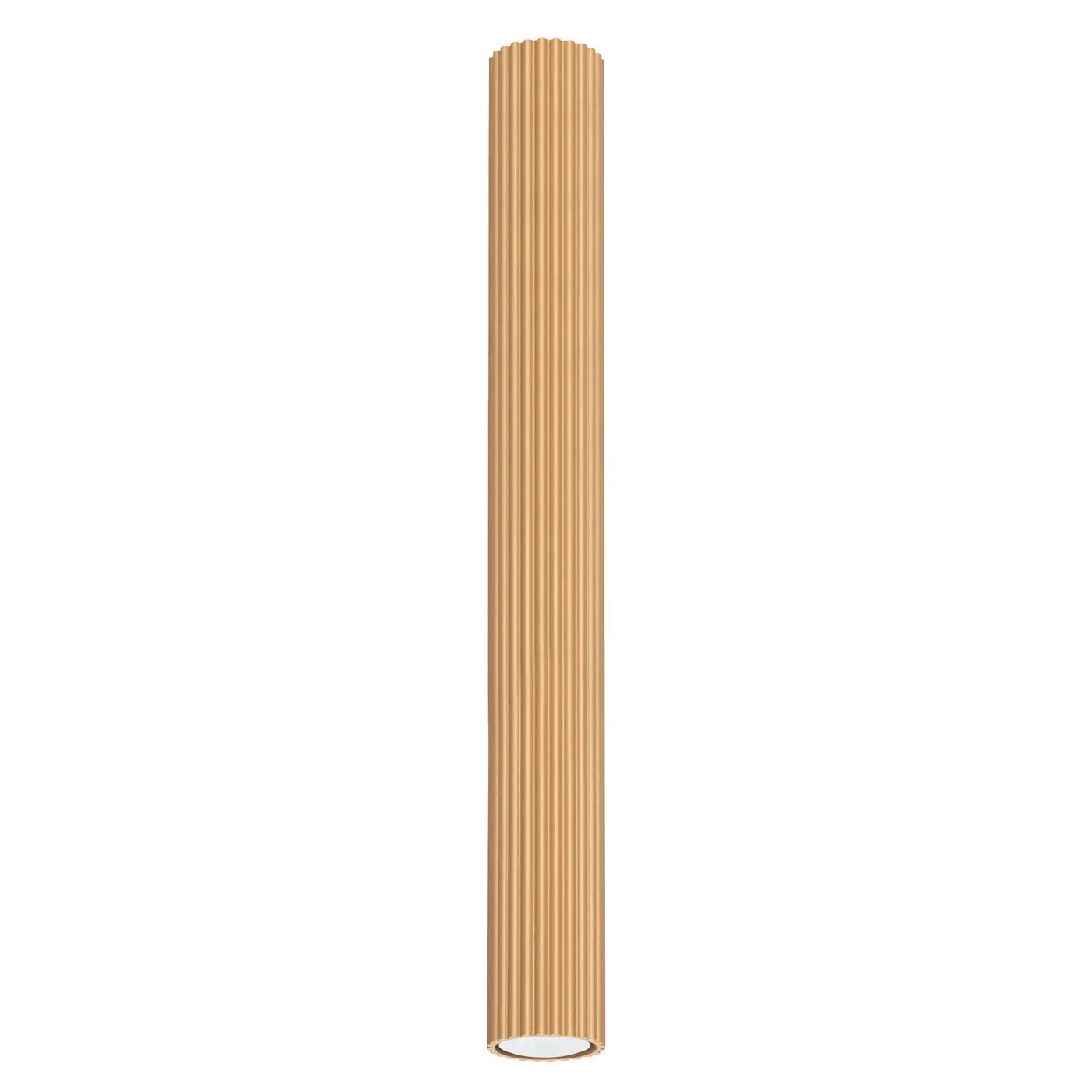 Gold fluted cylindrical scandinavian ceiling light | ZUZAL
