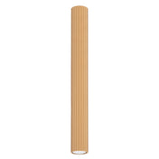 Gold fluted cylindrical scandinavian ceiling light | ZUZAL