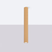 Gold fluted cylindrical scandinavian ceiling light | ZUZAL