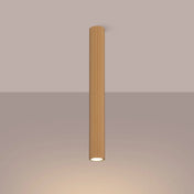 Gold fluted cylindrical scandinavian ceiling light | ZUZAL