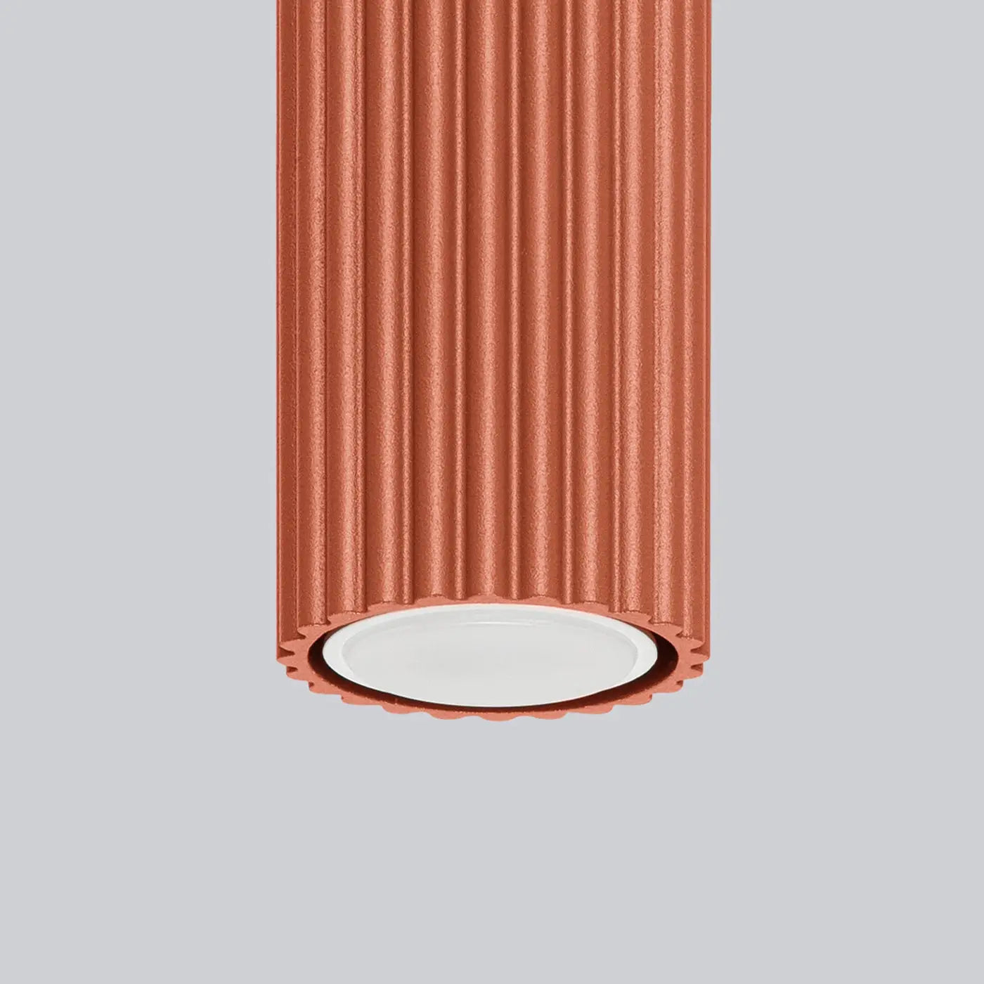 Ochre red aluminium modern LED ceiling light | GAGUDA