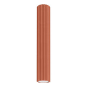 Minimalist ochre red aluminium LED ceiling light | LENILOL