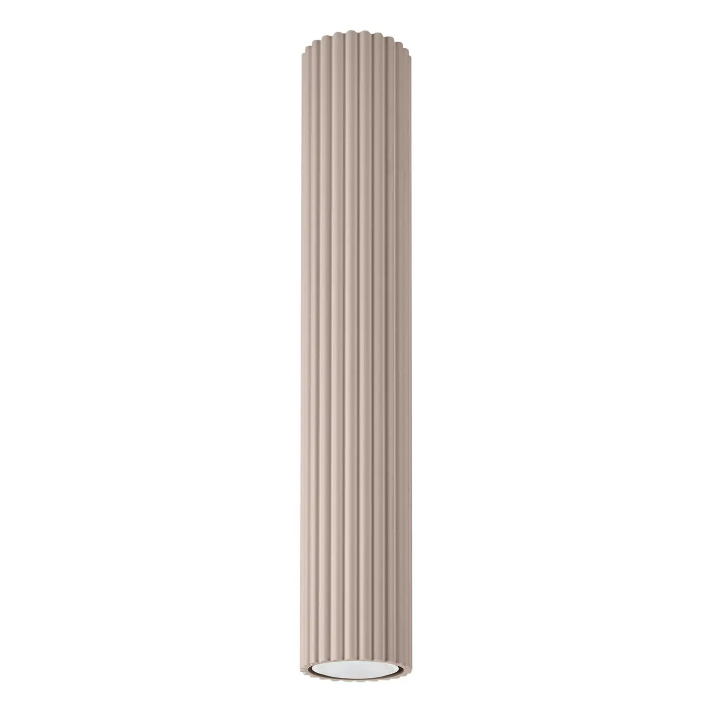 Modern taupe aluminium LED ceiling light | HEDAFI