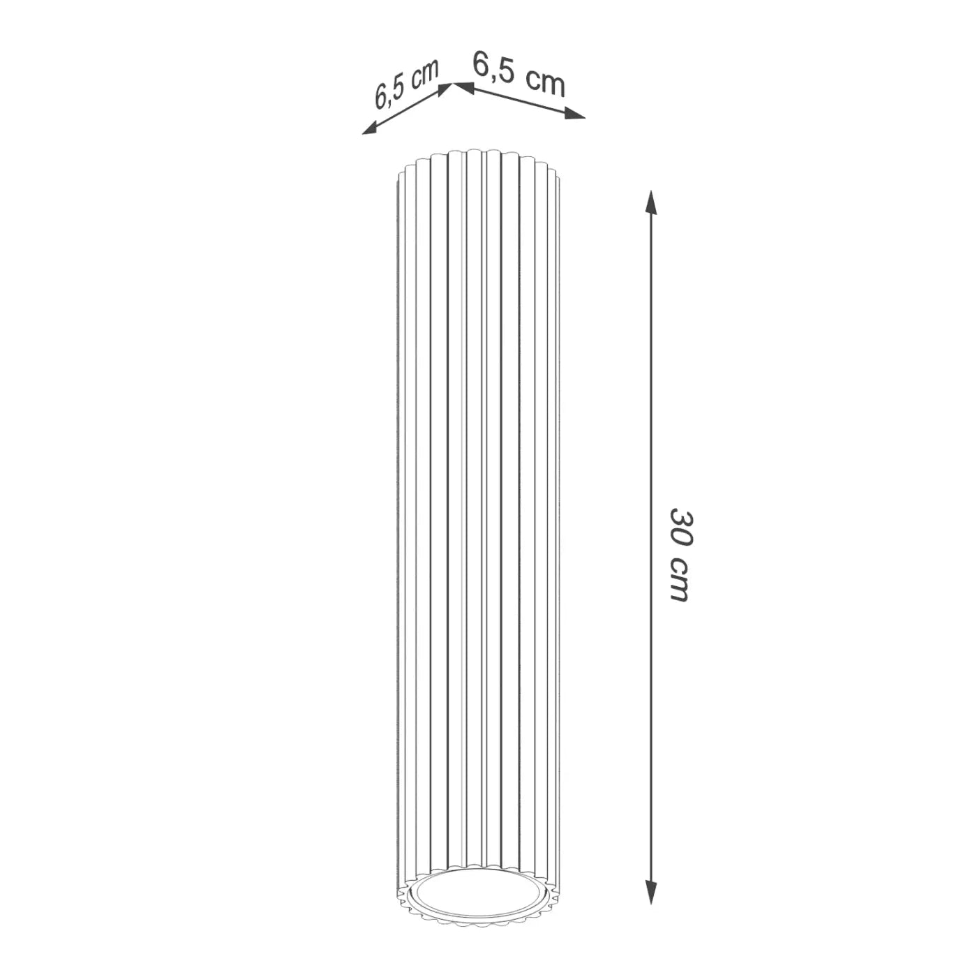 Modern taupe aluminium LED ceiling light | HEDAFI
