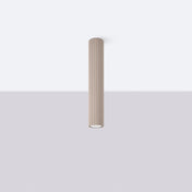 Modern taupe aluminium LED ceiling light | HEDAFI