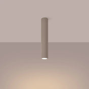 Modern taupe aluminium LED ceiling light | HEDAFI