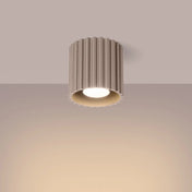 Minimalist taupe aluminium LED ceiling light | BIGONE