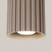 Minimalist taupe aluminium LED ceiling light | BIGONE