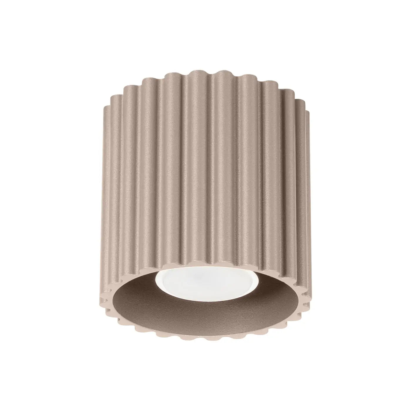 Minimalist taupe aluminium LED ceiling light | BIGONE