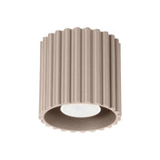 Minimalist taupe aluminium LED ceiling light | BIGONE