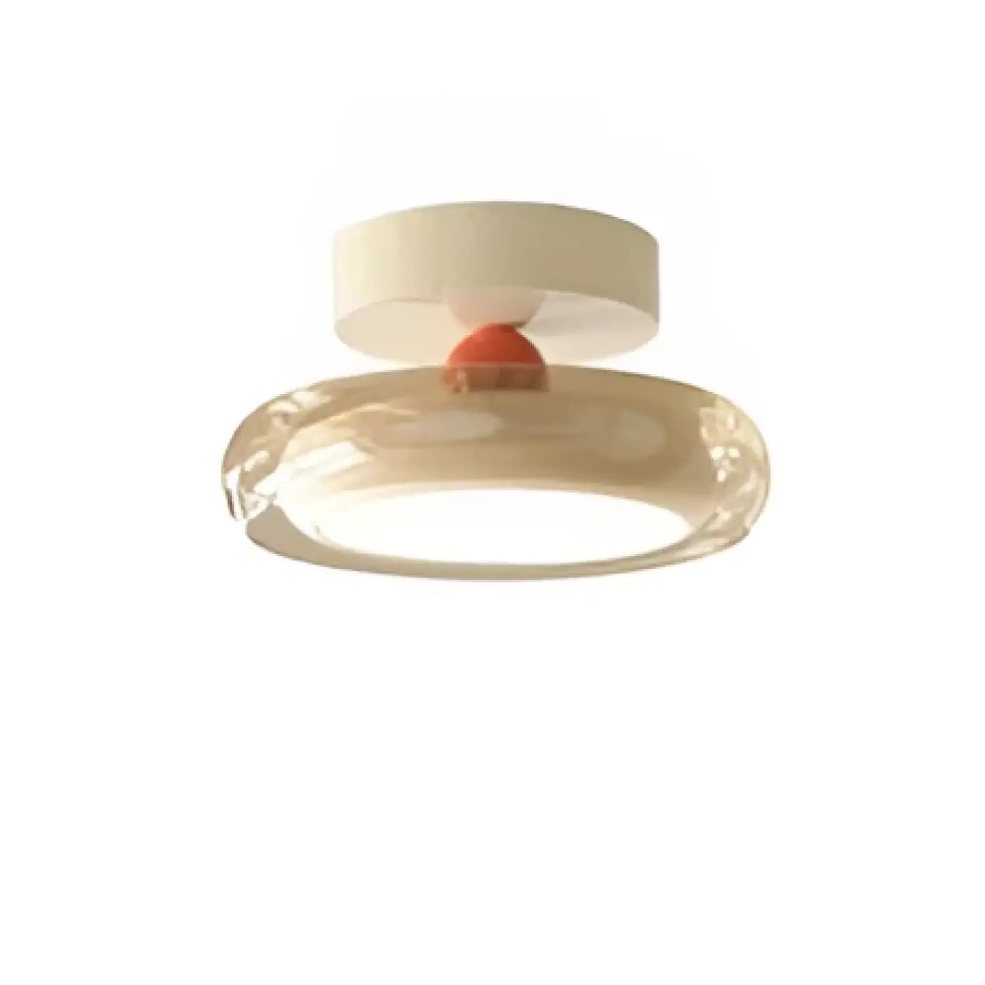 LED blown glass round modern ceiling light | SINAS
