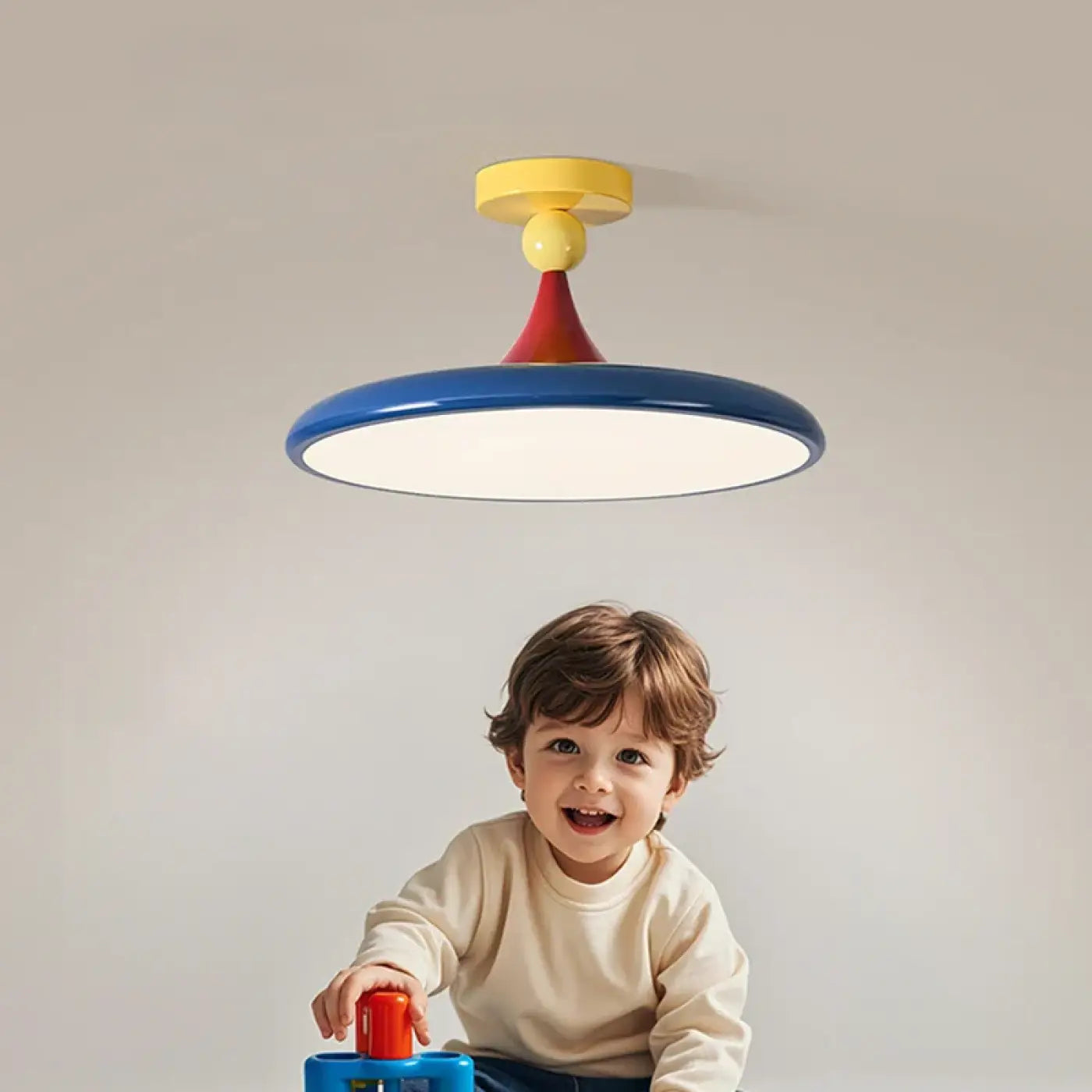 Colourful scandinavian LED ceiling light for kids | ZALEVA