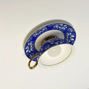 LED floral ceramic cup statement ceiling light | GUKETI