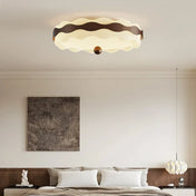 Sculptural wave acrylic LED ceiling light | ZIBIZO
