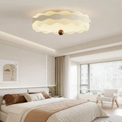 Sculptural wave acrylic LED ceiling light | ZIBIZO