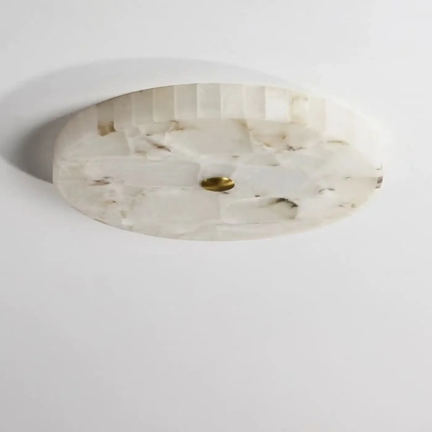 Scandinavian minimalist white marble ceiling light | ZEKI