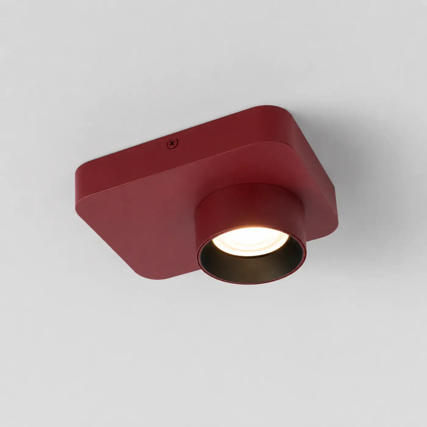Black red LED aluminium modern ceiling light | KAGEVA