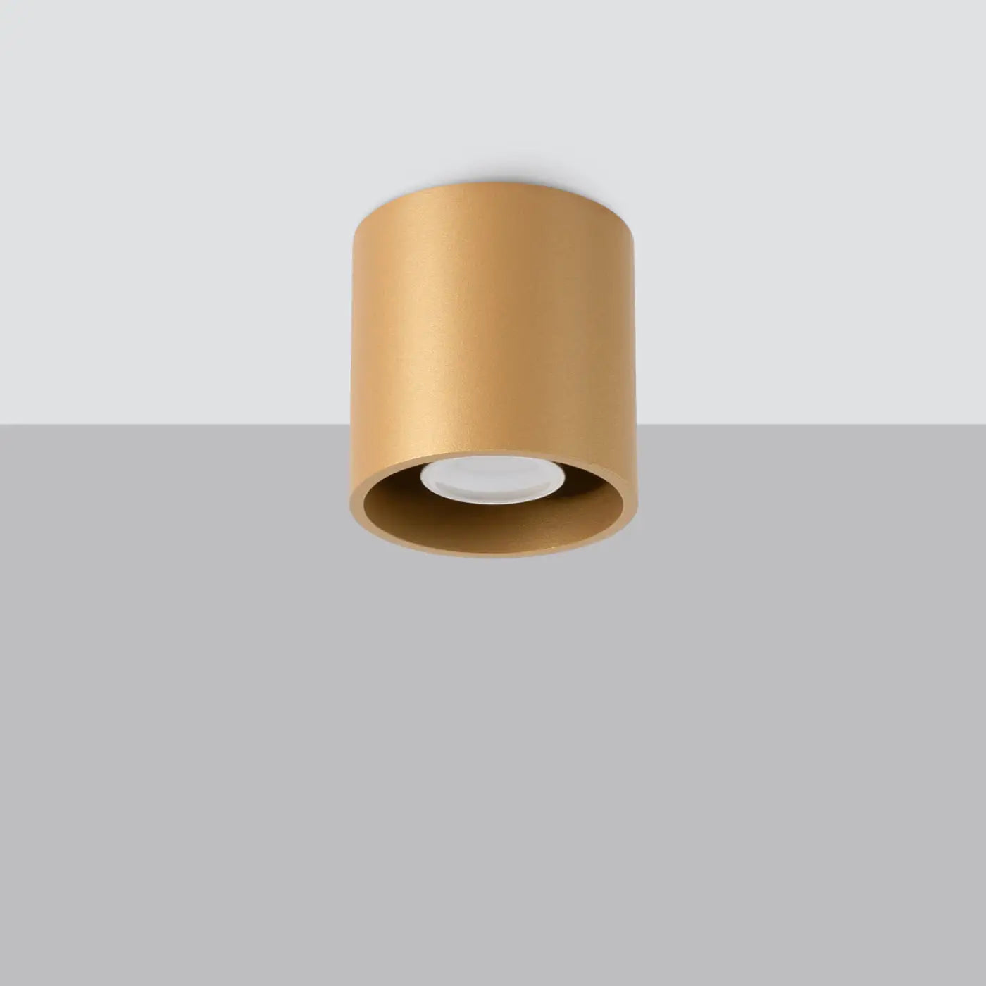 Gold cylinder design LED ceiling light | SAMOSO