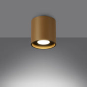 Gold cylinder design LED ceiling light | SAMOSO