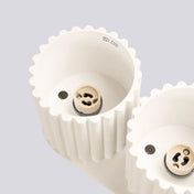 Modern beige aluminium twin-spot LED ceiling light | RABAFI