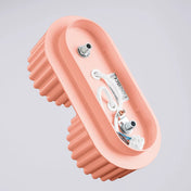 Modern peach aluminium twin-spot LED ceiling light | FISU