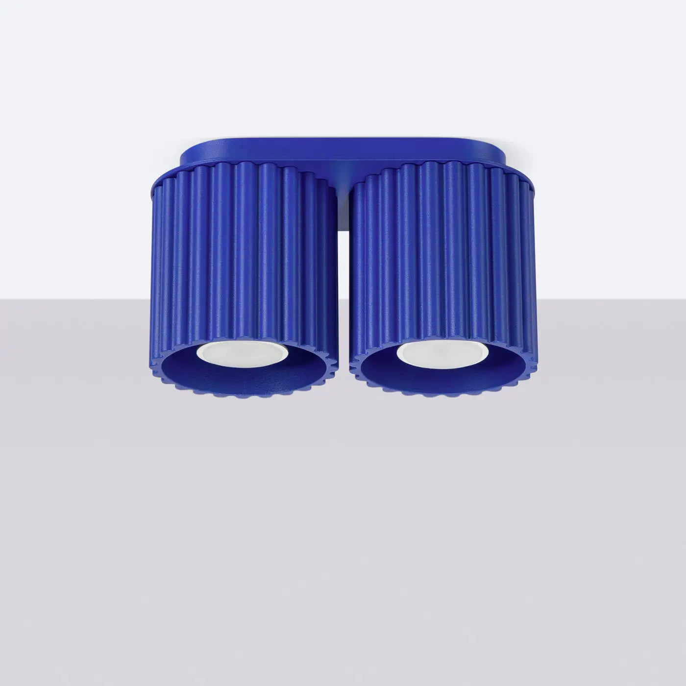 Modern double ultramarine LED ceiling light | HAKOK