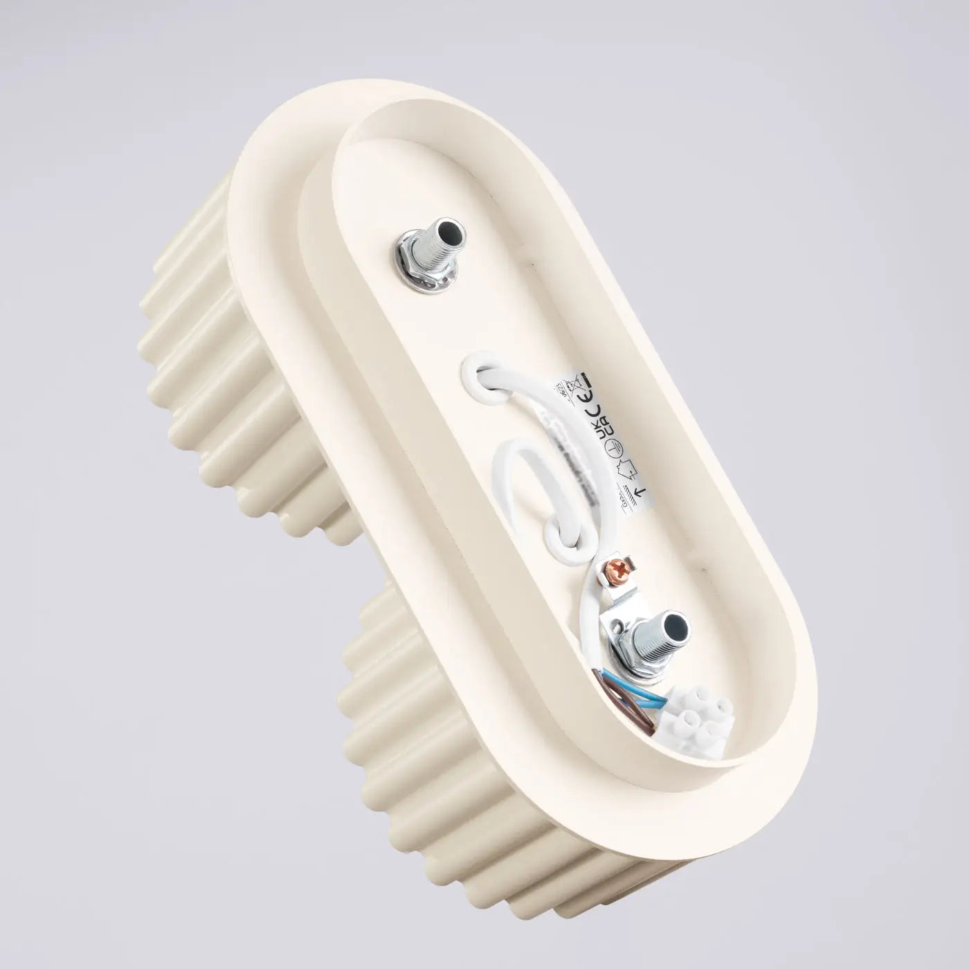 Modern beige aluminium twin-spot LED ceiling light | RABAFI
