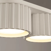 Modern beige aluminium twin-spot LED ceiling light | RABAFI