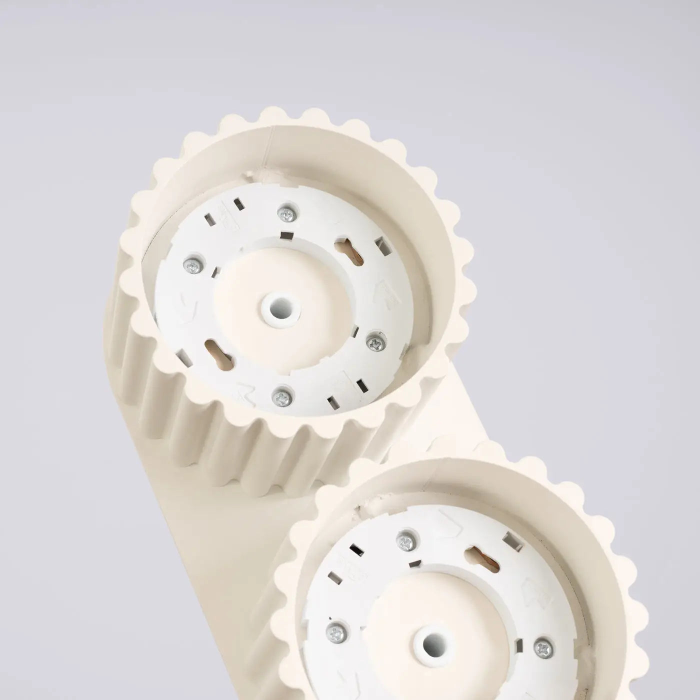 Modern beige aluminium twin-spot LED ceiling light | RABAFI