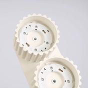 Modern beige aluminium twin-spot LED ceiling light | RABAFI