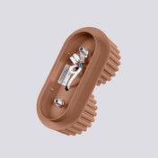 Modern mocha aluminium twin-spot LED ceiling light | SIBES