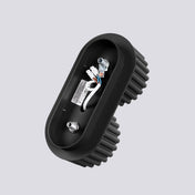 Black aluminium twin-spot LED ceiling light | VAMA