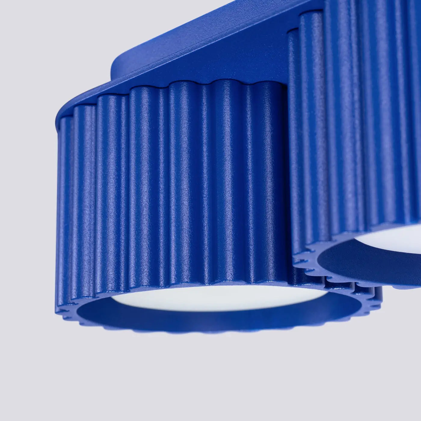 Modern ultramarine aluminium twin-spot LED ceiling light | MIREGO