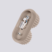 Modern taupe aluminium twin-spot LED ceiling light | DUTUMO