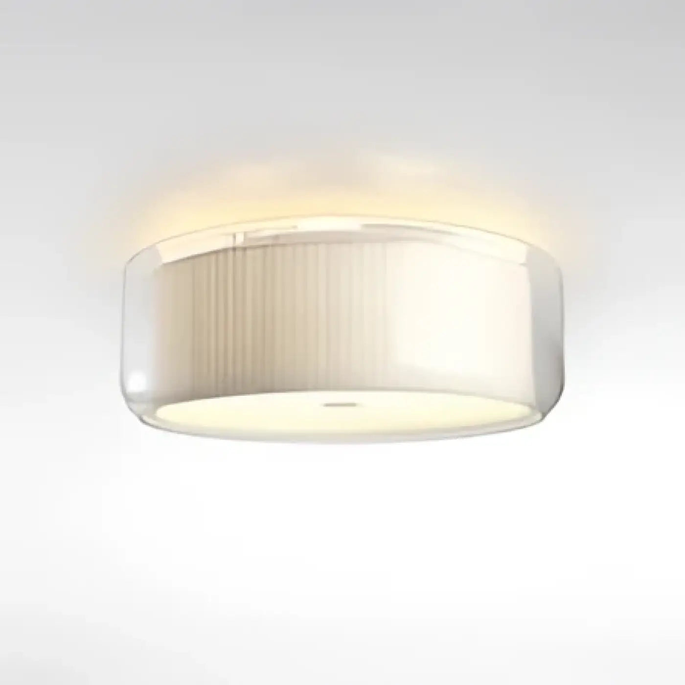 White LED fabric shade dimmable ceiling light | NUMUMES