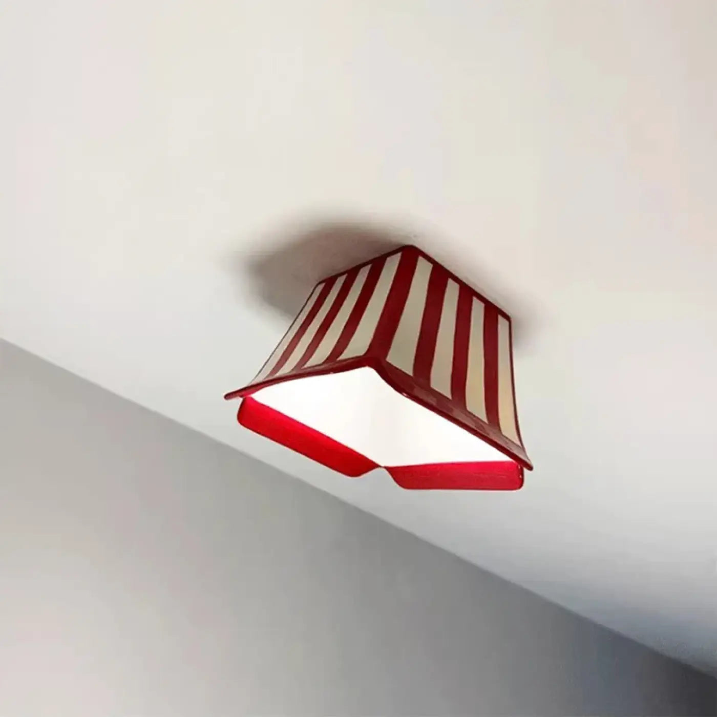 Striped ceramic vintage LED ceiling light for kids | MAHOL