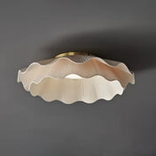 White LED flower shape fabric ceiling light | REVU