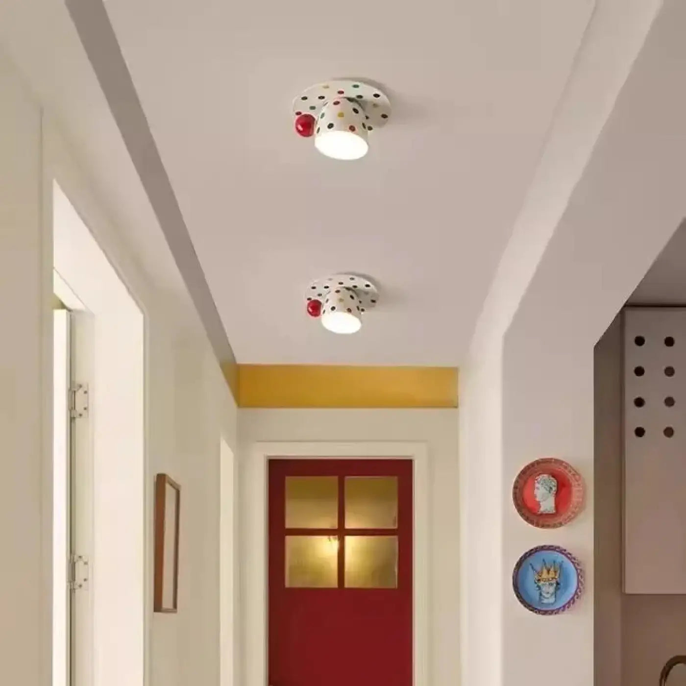 LED polka-dot cup statement ceiling light | BUGANE